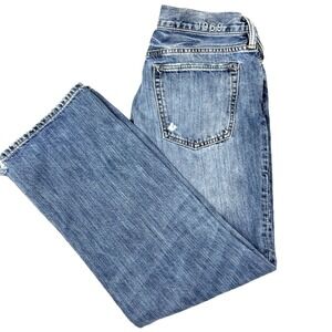 Vtg Gap 1969 Standard Jeans Mens 34x29.5 Blue Wide Straight Denim Workwear Baggy